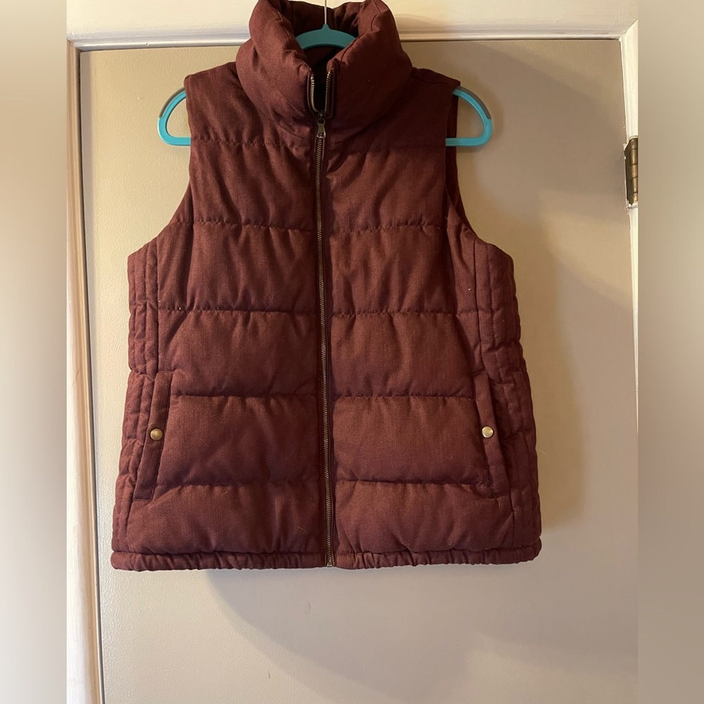 Plush puffer vest